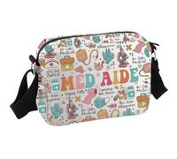 JTOUK Certified Medication Aide Appreciation Gift Nursing Med Tech Gift Med Aide Crossbody Bag (Med Aide HKB EU)