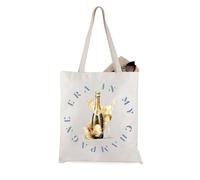 JTOUK Champagne Gift In My Champagne Era Tote Bag Champagne Loving Gift Bachelorette Party Gift (Champagne Era Tote EU)