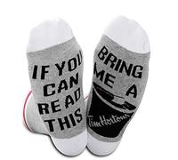 JTOUK Coffee Gift If You Can Read This Bring Me A Tim Coffee Funny Coffee Socks For Coffee Lovers