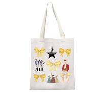 JTOUK Coquette Hamilton Gift Broadway Musical Gift Hamilton Musical Tote Bag for Musical Lovers (Bow Hamilton Tote EU)