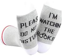JTOUK Crime Drama TV Show Inspired Gift Do Not Disturb I’m Watching Comedy Show Socks TV Show Birthday Gift for Women (Watching Rook EU)