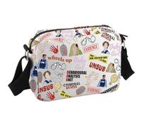 JTOUK Criminal TV Show Inspired Gift TV Show Merchandise Spencer Lover Gift Crime Show Crossbody Bag for Criminal Fans (Criminal TV Pattern HKB EU)