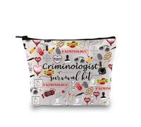 JTOUK Criminologist Forensic Scientist Gift Crime Scene Investigator Gift Criminology Student Gift Criminologist Survival kit Makeup Bag (Criminologist Bag EU)