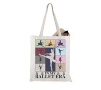 JTOUK Dancing Lover Gift Ballet Gift In My Ballet Era Tote Bag Ballerina Gift Dance Team Gift Ballet Lover Gift (Ballet Era Tote EU)