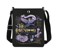 JTOUK Dark Romance Book Crossbody Bag Romance Reader Bookish Gift Reader Reading Merch (Raven CB EU)