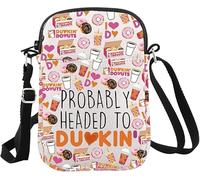 JTOUK Donut Coffee Gift Probably Headed To Dunkin' Makeup Bag Dunkie Junkie Gift Coffee Donut Lover Gift (Dunkin CR EU)