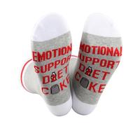 JTOUK Drinking Socks Drinker Gift Emotional Suppor Novelty Socks Drinks Lover Gift for Men Women (UK, Alpha, One Size, Regular, Regular, Suppor DietC Socks EU)