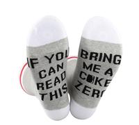 JTOUK Drinks Crew Socks Gift for Drinks Lovers If You Can Read This Bring Me A Drinks Socks for Women (UK, Alpha, One Size, Regular, Regular, C Zero Socks EU)
