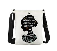 JTOUK Famous Author Inspired Crossbody Bag Jane Austen Gift Bookish Gift Bookworm Gift Booktok Gift (Jane CB EU)