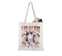 JTOUK Fantasy Book Inspired Tote BagWarrior Butterfly Roses I Am No Man Dark Academia Gift (No Man Tote EU)