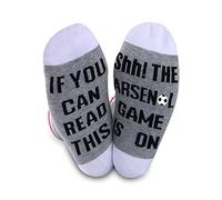 JTOUK Football Team Gift Soccer Fans Gift If You Can Read This The Soccer Game is On Soccer Socks for Men Women