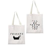 JTOUK Friends Inspired I'll Be There for You Friends Shopping Tote Bag for Friends Fans Gift