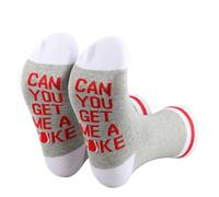 JTOUK Funny Drinking Socks Drink Lover Gift Drinker Party Gift Novelty Drinker Sock for Men Women (UK, Alpha, One Size, Regular, Regular, GET ME C Socks EU)