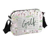 JTOUK Golf Crossbody Bag Golfing Gift Father's Day Golf Gift Golf Accessories for Golfer Men Golf Ball Bag (Golf HKB EU)