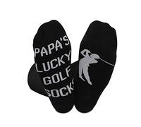 JTOUK Golf Gift for Grandpa Daddy Papa’s Lucky Golf Socks Novelty Golfing Socks For Men Father’s Day Gift (LUCKY GOLF PAPA EU)