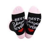 JTOUK Grandma Gift Grandmother Socks Grandma To Be Gift Grandma Mother’s Day Gift Grandma Birthday Gift for From Granddaughter (UK, Alpha, One Size, Regular, Regular, Yiayia Socks EU)