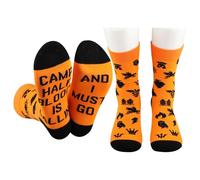 JTOUK Greek Mythology Gift Book Lovers Gift Camp Half Blood Is Calling And I Must Go Camp Half Blood Gift Socks (UK, Alpha, One Size, Regular, Regular, Camp Half Is Calling EU)