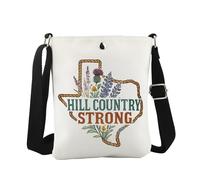 JTOUK Hill Country Strong Crossbody Bag Texas Strong Flood Survivor Gift Hill Country Disaster Support Gift for Disaster Victims (Hill CB EU)