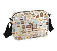 JTOUK Historian Gift Social Studies Gift History Lover Present Trust Me I'm a Historian Crossbody Bag (Historian HKB EU)