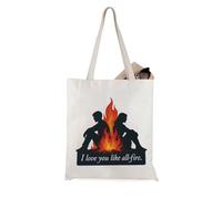 JTOUK I Love You Like All-Fire Tote Bag Hunger Movie Character Gift Bookish Bookworm Gift (All-Fire Tote EU)