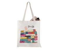JTOUK I’m OK Quilter Tote Bag Sewing Humor Gift Quilting Enthusiast Gift for Patchwork Quilt Lover (OK Quilter Tote EU)