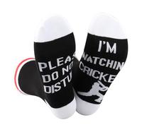 JTOUK I’m Watching The Cricket Socks Cricket Lover Gift Cricket Player Gift (UK, Alpha, One Size, Regular, Regular, Cricket Socks EU)