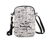 JTOUK In My Bookish Era Crossbody Bag Reading Lover Gift Bookworm Reader Gift (Bookish Era CB EU)