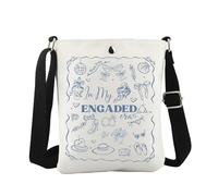 JTOUK In My Engaged Era Crossbody Bag Wifey Bridal Bachelorette Party Gift Bride to Be Gift (My Engaged CB EU)