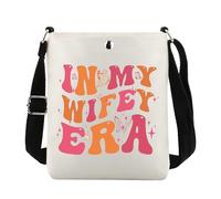 JTOUK In My Wifey Era Tote Bag Engagement Gift for Wife Birthday Gift Bride Shopping Bag Gift for Her (Wifey Era CB EU)