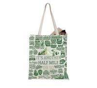 JTOUK It’s Another Half Mile or So Tote Bag Camping Gift Hiker Hiking Gift for Camping Lover (Half Mile Tote EU)