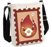 JTOUK Japanese Anime Inspired Gift Fire Demon Flame Gift Anime Fire Lover Crossbody Bag for Cartoon Fans (Anime Fire CB EU)