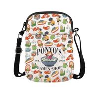 JTOUK Japanese Movie Inspired Crossbody Bag Fantasy Cartoon Movie Lover Gift Anime Lover Gift (Poyo CR EU)