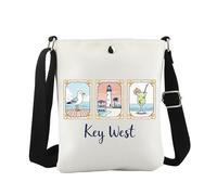 JTOUK Key West Crossbody Bag Florida Summer Gift Key West Holiday Favor Gift Souvenir Travel Merch (Key CB EU)