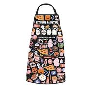JTOUK Kitchen Haunter Recipes to Die for Kitchen Apron Cute Ghost Gift for Fall & Halloween Lover (Haunter Apron EU)