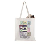 JTOUK Knitting Gift In My Knitting Era Knitting Tote Bag Gift for Knitter (Knitting Era Tote EU)