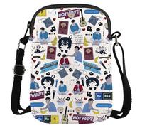JTOUK LGBT TV Show Inspired Gift BL TV Show Merch Gemini Fourth Gift Thai BL CRossbody Bag Gift for BL Drama Fans (Narak CR EU)