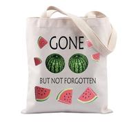JTOUK Mastectomy Inspired Tote Bag Breast Cancer Awareness Gift Gone But Not Forgotten Watermelon Mastectomy Handbag (Not Forgotten Tote EU)