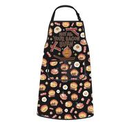 JTOUK May All Your Bacon Burn Kitchen Apron Japanese Anime Inspired Gift BBQ Grilling Party Gift (Bacon Burn Apron EU)