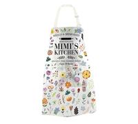 JTOUK Mimi’ Kitchen Apron Mimi Cooking Gift Best Mimi Ever Gift Mimi Birthday Gift for Grandma Mimi (Mimi’s Apron EU)