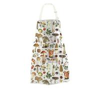 JTOUK Mushrooms Kitchen Apron Cottagecore Cooking Mushroom Gift Toadstool Gift Chef Gift Witchy Apron Gift for Mushrooms Lover (Mushroom Apron EU)