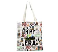 JTOUK Musical Gift Rent Broadway Fans Gift In My Rent Era Tote Bag Broadway Musical Gift for Musical Lovers (Rent Era Tote EU)