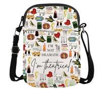 JTOUK Musical Inspired Gift I'M Not Dramatic I'm Theatrical Musical Crossbody Bag Musical Lover Gift Musical Merch (Theatrical Into CR EU)