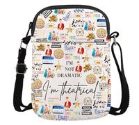 JTOUK Musical Merchandise Musical Theatre Gift I'M Not Dramatic I'm Theatrical Musical Crossbody Bag For Musical Fans (Theatrical Ham CR EU)