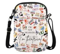 JTOUK Musical Theater Shows Gift I'M Not Dramatic I'm Theatrical Musical Merchandise Musical Crossbody Bag (Theatrical Musical CR EU)