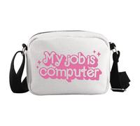 JTOUK My Job Is Computer Crossbody Bag Computer Engineer Gift Sarcastic Coworker Charm Gift