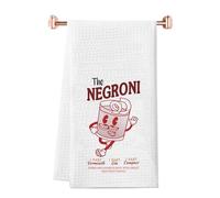 JTOUK Negroni Cocktail Lover Negroni Recipe Kitchen Towel Italian Cocktail Gift Bachelorette Gift (The Negroni Towel EU)