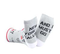 JTOUK New York Travel Vacation Gift New York Is Calling I Must Go Novelty New York Socks Gift for New York lover (New York Is Calling EU)