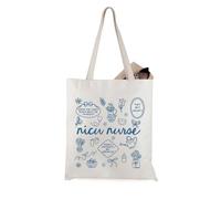 JTOUK Nice Nurse Tote Bag Nursing Student Gift Neonatal ICU RN Graduation Gift for Nursing Crew (Nicu Nurse Tote EU)