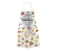 JTOUK NONNA'S Kitchen Apron Grandma Nonna Gift Italian Grandma Gift Italian Cooks Gift (Nonna Season Apron EU)