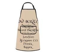 JTOUK Now Serving Kitchen Apron Magic Movie Inspired Gift Second Breakfast Gift Kitchen Menu Gift for Movie Fans (Serving Apron EU)